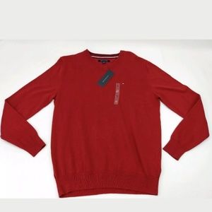 🔥🔥 NEW Tommy Hilfiger Mens Medium V Neck Sweater